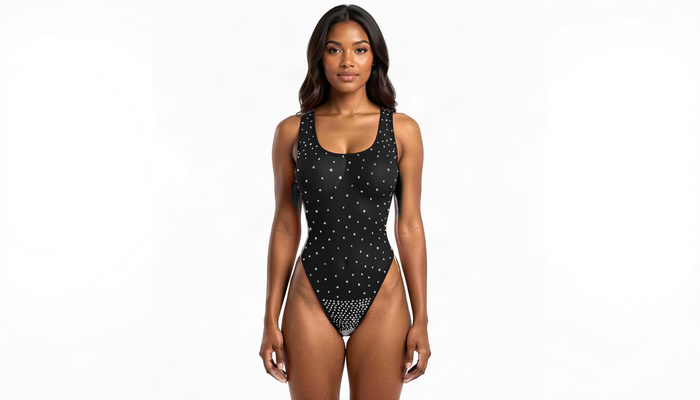 Body croisé strass - ELISE