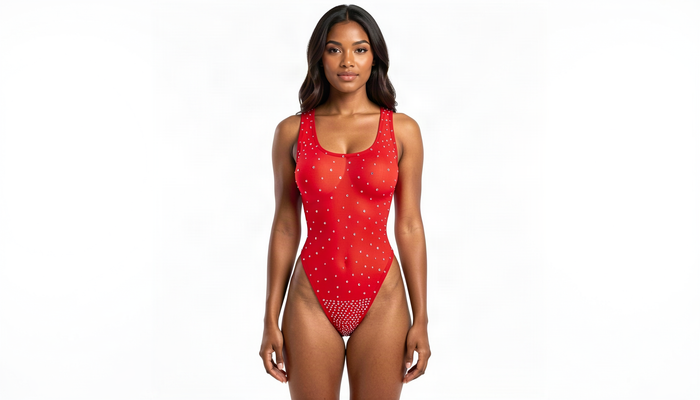 Body croisé strass - ELISE